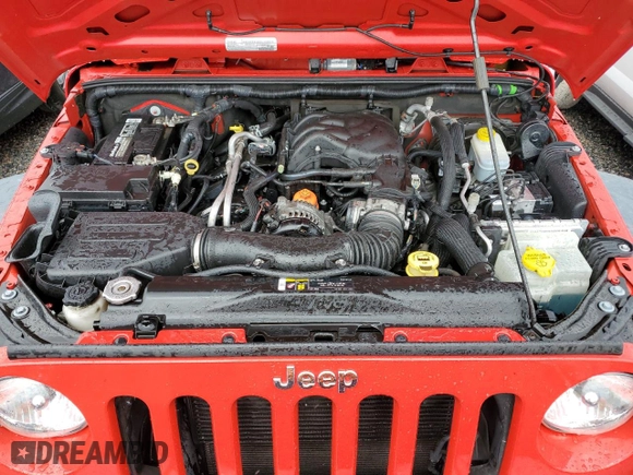 2018 Jeep Wrangler JK Unlimited Sport S with VIN 1C4BJWDG6JL891167, listed as a Copart auction lot 74056854 with 99,732 mi miles and Non Repairable. Bid and sale history available at carsss.com. Image 11.