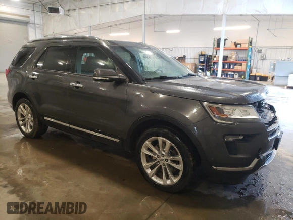 2018 Ford Explorer Limited with VIN 1FM5K8F85JGA12726, listed as a Copart auction lot 59895925 with 199,422 mi miles and Salvage title. Bid and sale history available at DreamBid. Image 4.
