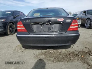 2000 Mercedes-Benz S-Class with VIN WDBNG75J6YA047971, listed as a Copart auction lot 44158815 with 0 mi miles and Salvage Title. Bid and sale history available at carsss.com. Image 6.