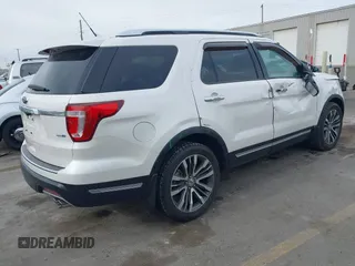 2018 Ford Explorer Platinum z VIN 1FM5K8HT1JGA62332, wystawiony jako IAAI lot #42105769 z przebiegiem 86 159 mil mil oraz . Historia ofert i sprzedaży dostępna na DreamBid. Obrazek 4.