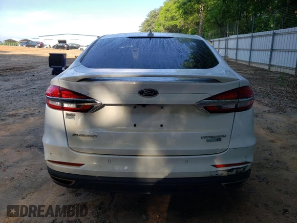 2020 Ford Fusion Titanium with VIN 3FA6P0D96LR152910, listed as a Copart auction lot 55389355 with 105,690 mi miles and Salvage title. Bid and sale history available at DreamBid. Image 6.