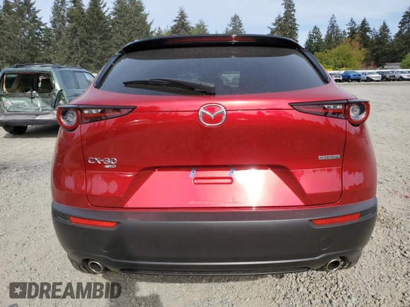 2024 Mazda CX-30 S Select Sport z VIN 3MVDMBBM9RM672178, wystawiony jako Copart lot #55751065 z przebiegiem 6 121 mil mil oraz Szkoda całkowita • Salvage title. Historia ofert i sprzedaży dostępna na DreamBid. Obrazek 6.