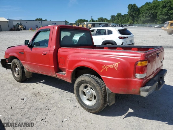 1998 Ford Ranger XL with VIN 1FTYR14U8WTA42922, listed as a Copart auction lot 76815634 with 106,540 mi miles and Salvage Title. Bid and sale history available at carsss.com. Image 2.