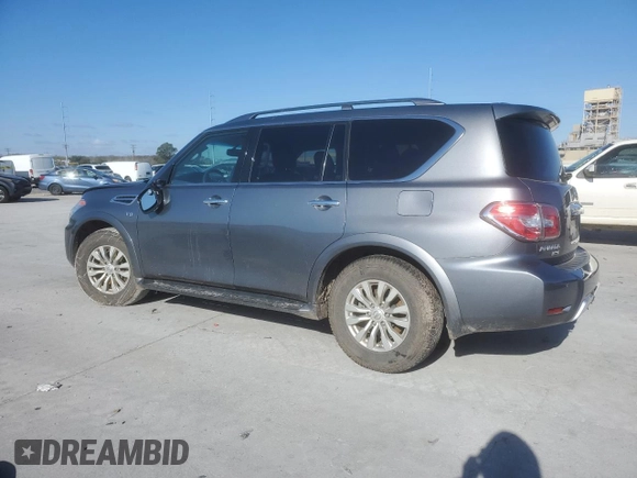 2018 Nissan Armada SV with VIN JN8AY2ND4J9056660, listed as a Copart auction lot 45968755 with 80,665 mi miles and Salvage Title. Bid and sale history available at carsss.com. Image 2.