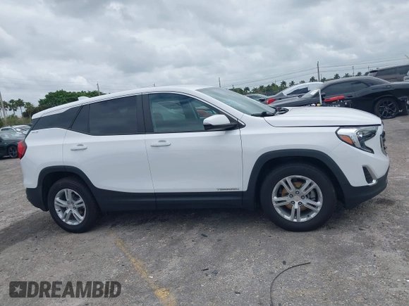 2021 GMC Terrain SLE with VIN 3GKALMEV3ML360383, listed as a IAAI auction lot 41956162 with 27,074 mi miles and . Bid and sale history available at carsss.com. Image 13.