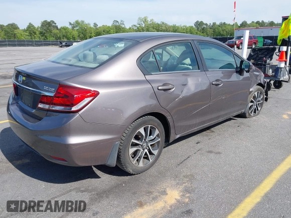 2015 Honda Civic EX with VIN 19XFB2F85FE037283, listed as a IAAI auction lot 42036917 with 109,390 mi miles and . Bid and sale history available at DreamBid. Image 4.