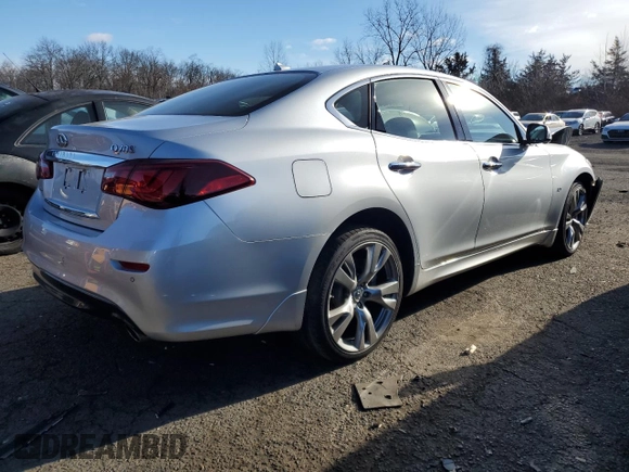 2017 Infiniti M37 with VIN JN1BY1AR4HM770438, listed as a Copart auction lot 87245434 with 91,793 mi miles and Salvage Title. Bid and sale history available at carsss.com. Image 3.