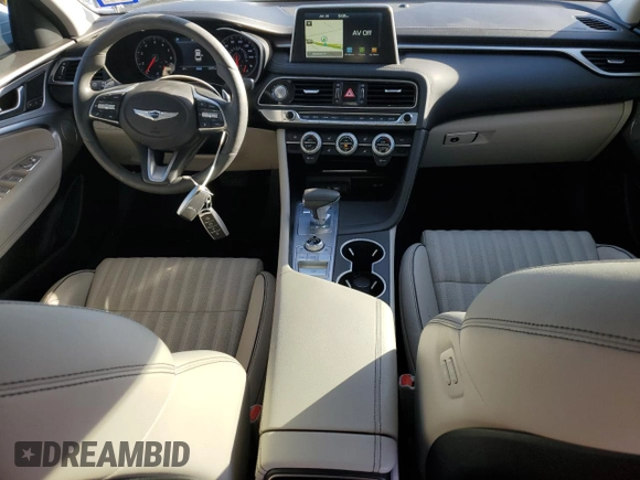 2019 Genesis G70 2.0T Advanced with VIN KMTG34LA1KU026797, listed as a Copart auction lot 89213515 with 29,777 mi miles and Salvage Title. Bid and sale history available at carsss.com. Image 8.