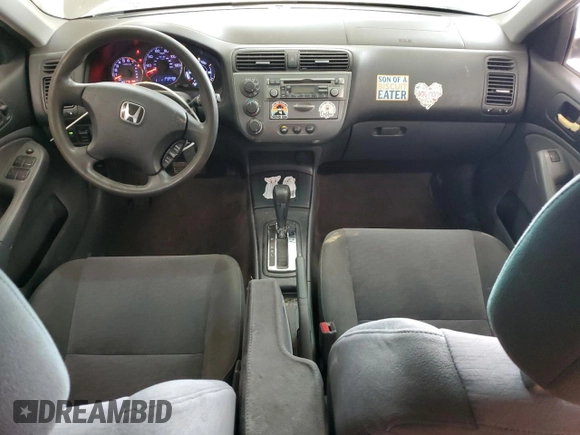 2005 Honda Civic with VIN JHMES96655S014986, listed as a Copart auction lot 53969255 with 249,499 mi miles and Salvage Title. Bid and sale history available at DreamBid. Image 8.