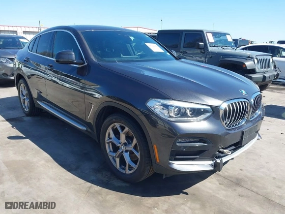 2020 BMW X4 xDrive30i with VIN 5UX2V1C07LLE67741, listed as a IAAI auction lot 41744018 with 40,549 mi miles. Bid and sale history available at carsss.com. Image 1.