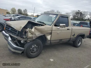 1990 Ford Ranger XLT with VIN 1FTCR10X7LUB23989, listed as a Copart auction lot 53132845 with 33,387 mi miles and Salvage Title. Bid and sale history available at carsss.com. Image 1.