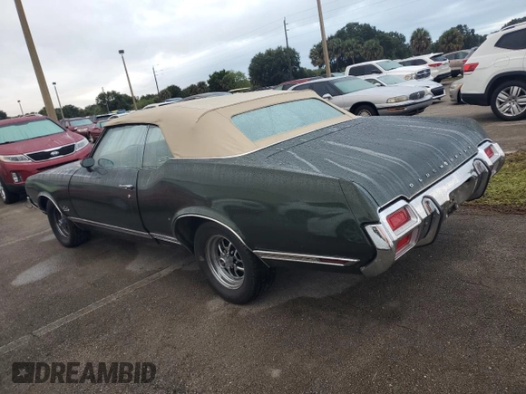 1971 Oldsmobile Cutlass with VIN 342671M222369, listed as a Copart auction lot 75074494 with Not Provided miles and Salvage Title. Bid and sale history available at DreamBid. Image 2.