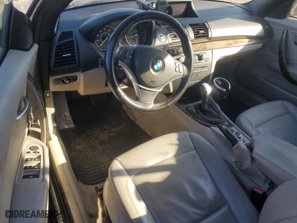 2012 BMW 1 Series 128i with VIN WBAUL7C52CVM83052, listed as a Copart auction lot 43197535 with 145,107 mi miles and Salvage Title. Bid and sale history available at carsss.com. Image 8.