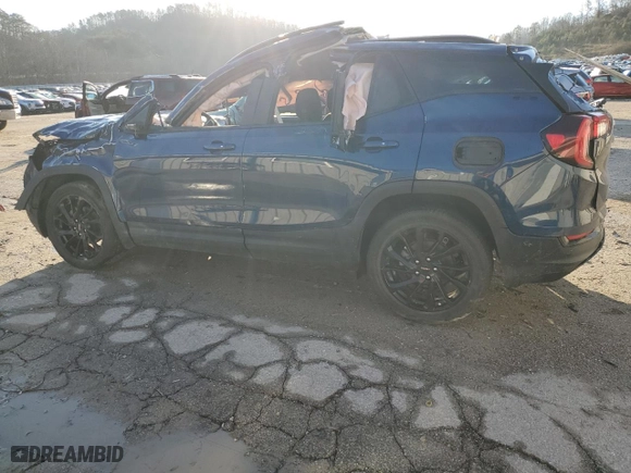 2023 GMC Terrain SLE with VIN 3GKALTEG4PL101885, listed as a Copart auction lot 43136975 with 0 mi miles and Salvage Title. Bid and sale history available at carsss.com. Image 2.