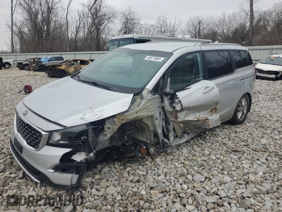 2020 Kia Sedona EX with VIN KNDMB5C10L6648064, listed as a Copart auction lot 46973085 with 52,374 mi miles and Salvage Title. Bid and sale history available at carsss.com. Image 1.