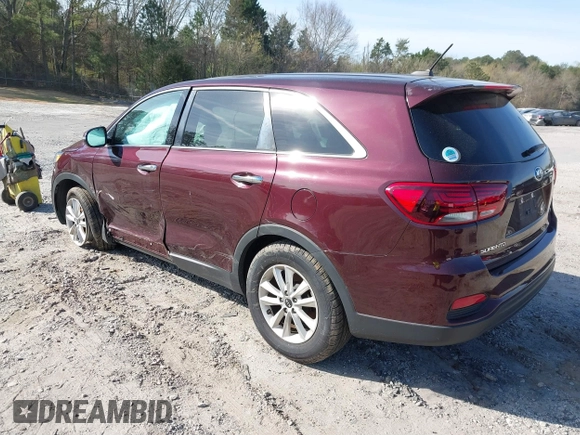 2020 Kia Sorento LX with VIN 5XYPG4A38LG658867, listed as a IAAI auction lot 41904018 with 48,499 mi miles. Bid and sale history available at carsss.com. Image 3.