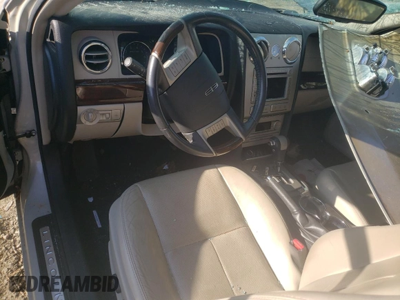 2008 Lincoln MKZ with VIN 3LNHM28T48R622271, listed as a Copart auction lot 44160135 with 112,208 mi miles and Salvage Title. Bid and sale history available at DreamBid. Image 8.