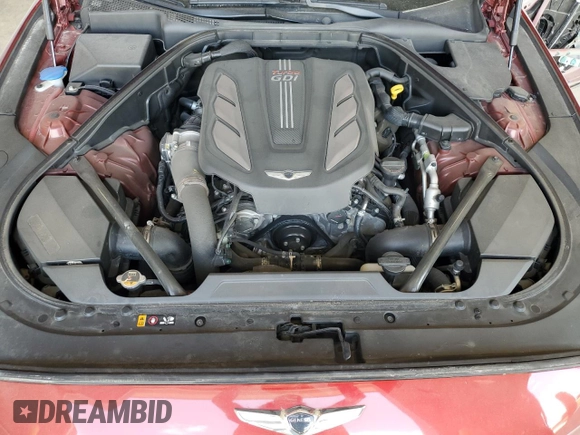 2018 Genesis G80 Sport with VIN KMHGN4JB3JU280347, listed as a Copart auction lot 57339575 with 71,023 mi miles and Salvage title. Bid and sale history available at DreamBid. Image 11.