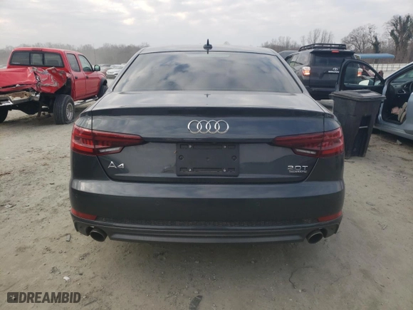 2018 Audi A4 Premium Plus with VIN WAUENAF4XJA053224, listed as a Copart auction lot 43617075 with 62,307 mi miles and Clean Title. Bid and sale history available at carsss.com. Image 6.