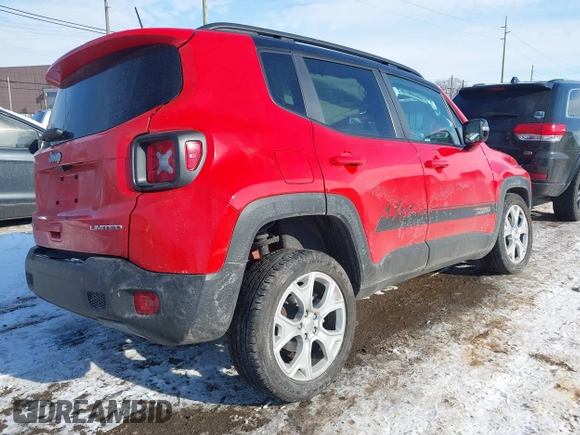 2023 Jeep Renegade Limited with VIN ZACNJDD11PPP35035, listed as a IAAI auction lot 41355944 with Not provided miles and . Bid and sale history available at DreamBid. Image 4.