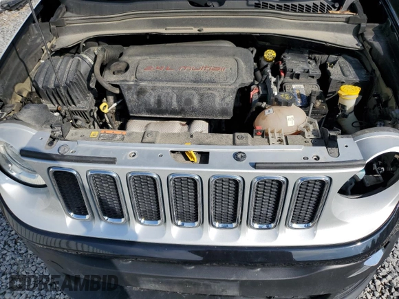2017 Jeep Renegade Limited with VIN ZACCJBDB9HPF72675, listed as a Copart auction lot 60652875 with 80,552 mi miles and Salvage title. Bid and sale history available at DreamBid. Image 12.