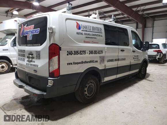 2016 Ford Transit Cargo with VIN 1FTYE1ZM8GKB50176, listed as a Copart auction lot 88373235 with 192,869 mi miles and Salvage Title. Bid and sale history available at carsss.com. Image 3.