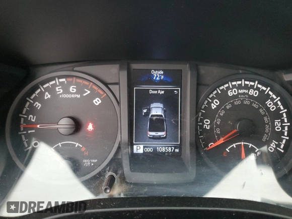 2018 Toyota Tacoma SR with VIN 5TFRX5GN7JX123918, listed as a Copart auction lot 55269855 with 108,587 mi miles and Salvage Title. Bid and sale history available at DreamBid. Image 9.