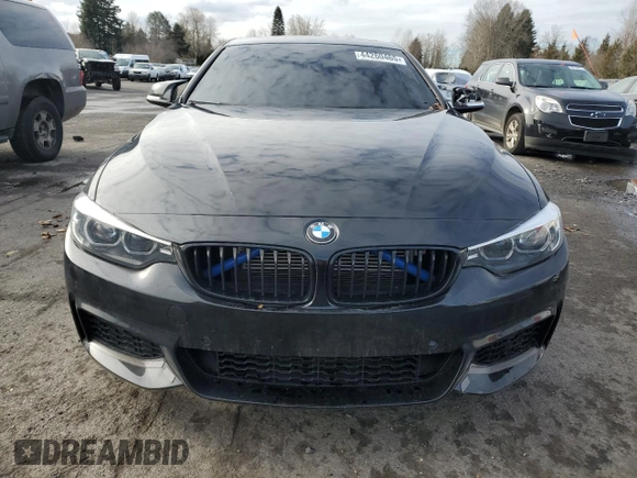 2019 BMW 4 Series 440i xDrive with VIN WBA4W9C59KAF98601, listed as a Copart auction lot 44260465 with 48,908 mi miles and Salvage title. Bid and sale history available at DreamBid. Image 5.