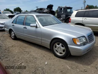 1999 Mercedes-Benz S-Class with VIN WDBGA51G3XA431682, listed as a Copart auction lot 56126924 with 0 mi miles and Salvage Title. Bid and sale history available at carsss.com. Image 4.