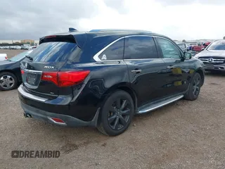 2016 Acura MDX w/Advance with VIN 5FRYD4H98GB002803, listed as a IAAI auction lot 41544124 with 110,310 mi miles. Bid and sale history available at carsss.com. Image 4.