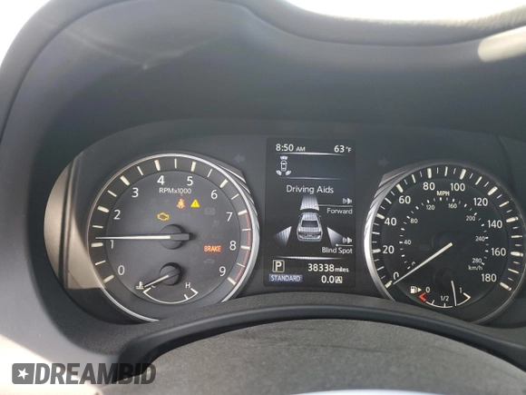 2020 Infiniti Q50 Red Sport 400 с VIN JN1FV7AP4LM630040, выставлен на аукционе Copart как лот 53489304 с пробегом 38 338 миль миль и Списание • Salvage title. История ставок и продаж доступна на DreamBid. Изображение 9.