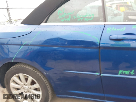 2010 Chrysler Sebring Touring with VIN 1C3BC5ED4AN147603, listed as a IAAI auction lot 41888976 with 83,800 mi miles and . Bid and sale history available at DreamBid. Image 6.
