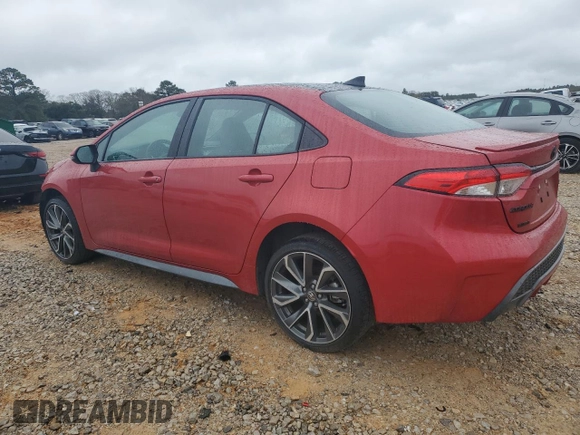 2021 Toyota Corolla SE with VIN 5YFS4MCE6MP091234, listed as a Copart auction lot 48136325 with 36,827 mi miles and Salvage Title. Bid and sale history available at carsss.com. Image 2.