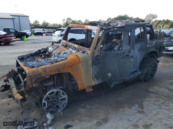 2018 Jeep Wrangler JK Unlimited Rubicon Recon with VIN 1C4BJWFG2JL860625, listed as a Copart auction lot 71675124 with 0 mi miles and Salvage Title. Bid and sale history available at carsss.com. Image 1.
