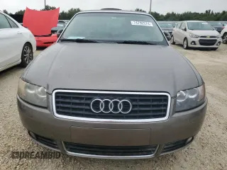 2005 Audi A4 1.8T with VIN WAUAC48H15K016424, listed as a Copart auction lot 74792574 with 74,077 mi miles and Salvage Title. Bid and sale history available at carsss.com. Image 5.