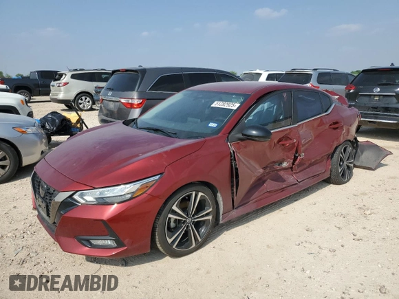 2020 Nissan Sentra SR with VIN 3N1AB8DVXLY266366, listed as a Copart auction lot 51282925 with 47,718 mi miles and Salvage Title. Bid and sale history available at DreamBid. Image 1.