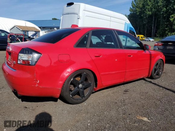 2004 Audi A4 1.8T with VIN WAULC68E84A134601, listed as a Copart auction lot 70844914 with 0 mi miles and Clean Title. Bid and sale history available at carsss.com. Image 3.