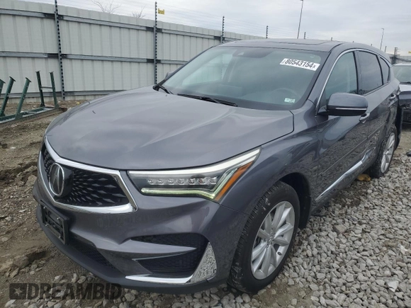 2020 Acura RDX with VIN 5J8TC1H30LL010900, listed as a Copart auction lot 80543154 with 39,572 mi miles and Salvage title. Bid and sale history available at DreamBid. Image 1.