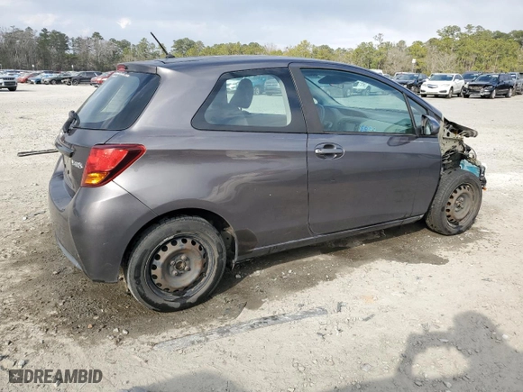 2015 Toyota Yaris L with VIN VNKJTUD30FA025787, listed as a Copart auction lot 43695845 with 163,451 mi miles and Salvage Title. Bid and sale history available at carsss.com. Image 3.