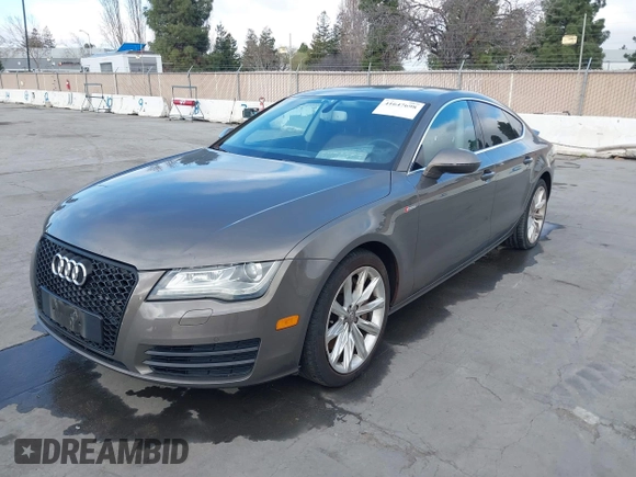 2012 Audi A7 Premium Plus with VIN WAUYGAFC3CN130168, listed as a IAAI auction lot 41647698 with 118,295 mi miles and . Bid and sale history available at DreamBid. Image 6.