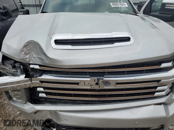 2022 Chevrolet Silverado 3500HD High Country with VIN 1GC4YVEY0NF270579, listed as a Copart auction lot 80861624 with 0 mi miles and Salvage Title. Bid and sale history available at carsss.com. Image 11.