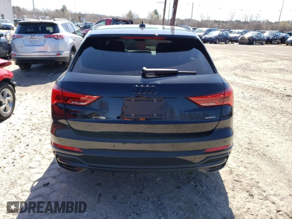 2022 Audi Q3 S line Premium Plus with VIN WA1EECF36N1148238, listed as a Copart auction lot 46962973 with 2,656 mi miles and . Bid and sale history available at DreamBid. Image 6.