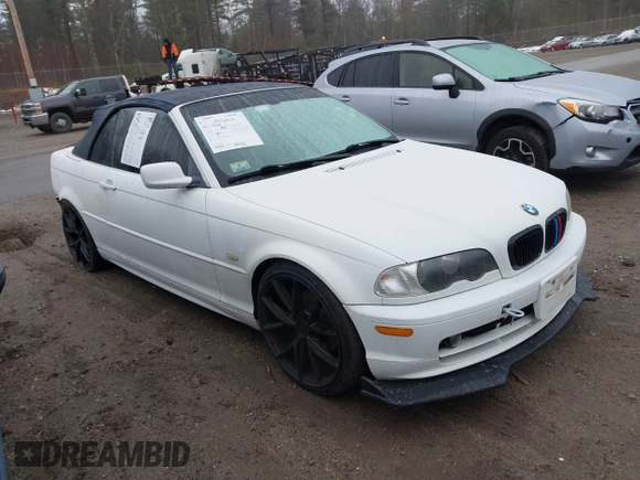 2003 BMW 3 Series 325Ci with VIN WBABS33453JY44047, listed as a IAAI auction lot 41050950 with 94,759 mi miles. Bid and sale history available at carsss.com. Image 1.