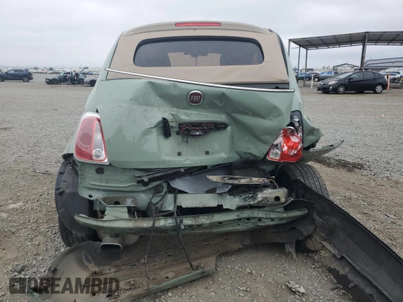 2016 FIAT 500 Lounge z VIN 3C3CFFER4GT143136, wystawiony jako Copart lot #58637325 z przebiegiem 68 761 mil mil oraz Szkoda całkowita • Salvage title. Historia ofert i sprzedaży dostępna na DreamBid. Obrazek 6.