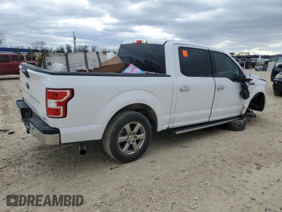 2020 Ford F-150 XL with VIN 1FTEW1CP4LKD98311, listed as a Copart auction lot 87605575 with 153,353 mi miles and Salvage Title. Bid and sale history available at carsss.com. Image 3.