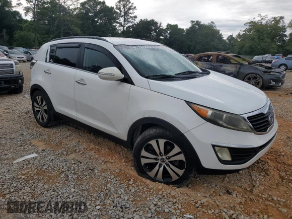 2012 Kia Sportage EX with VIN KNDPC3A2XC7192367, listed as a Copart auction lot 57698365 with 106,730 mi miles and Salvage title. Bid and sale history available at DreamBid. Image 4.