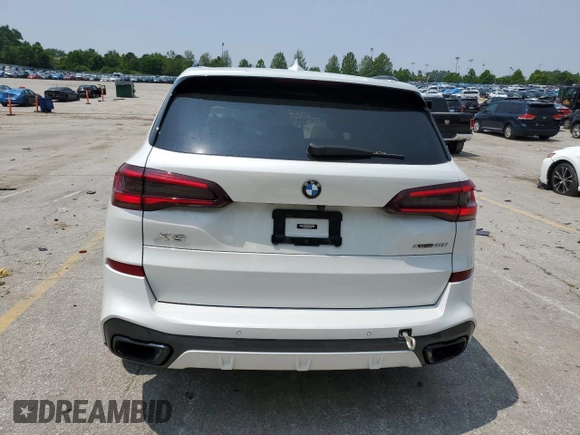 2022 BMW X5 xDrive40i with VIN 5UXCR6C06N9K96399, listed as a Copart auction lot 59893805 with 41,906 mi miles and Salvage title. Bid and sale history available at DreamBid. Image 6.