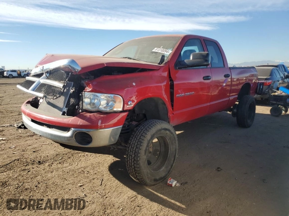 2005 Dodge Ram 2500 SLT with VIN 3D7KS28C55G715779, listed as a Copart auction lot 81310094 with 257,427 mi miles and Salvage Title. Bid and sale history available at carsss.com. Image 1.