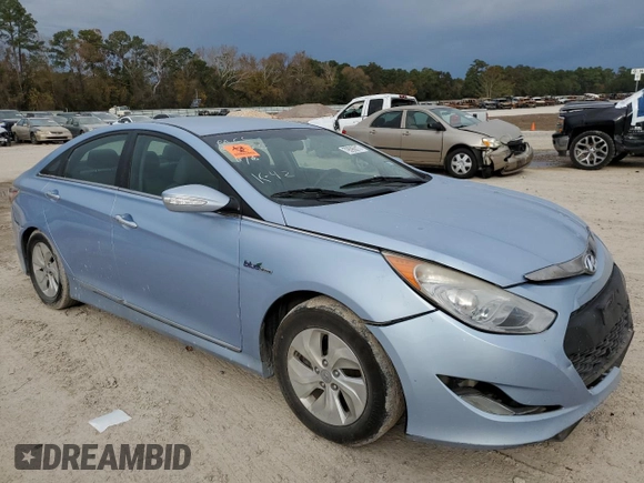 2015 Hyundai Sonata Hybrid Limited with VIN KMHEC4A49FA121095, listed as a Copart auction lot 79596813 with Not Provided miles. Bid and sale history available at carsss.com. Image 4.
