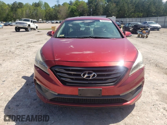 2015 Hyundai Sonata 2.4L Sport with VIN 5NPE34AF5FH050735, listed as a Copart auction lot 52588225 with 152,426 mi miles and Clean Title. Bid and sale history available at carsss.com. Image 5.